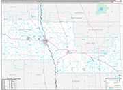 Grand Forks Wall Map Premium Style